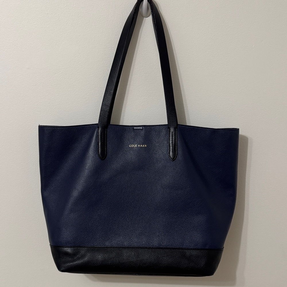 Cole Haan Dark Blue and Black Tote